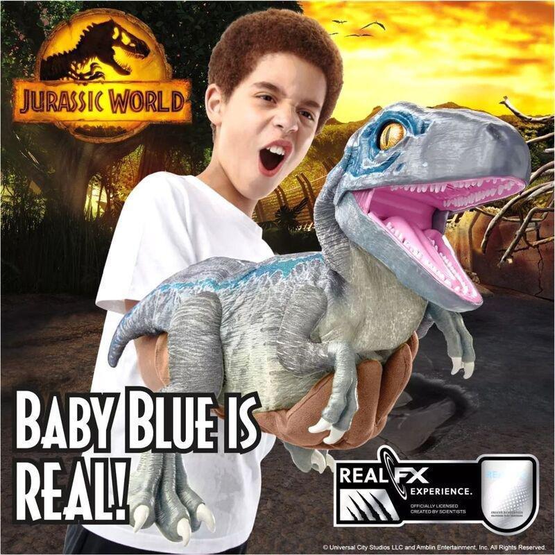 Jurassic World Animatronic Dinosaur Real Rx Baby Blue Figure, , large image number 2
