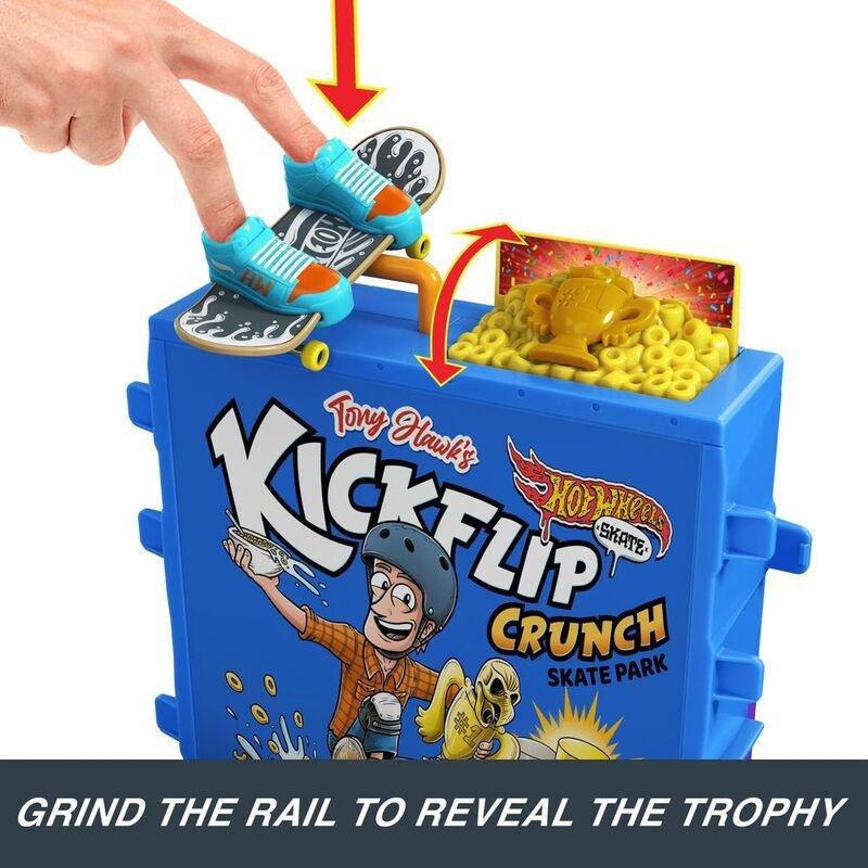 Hot Wheels Skates Tony Hawk Cereal Skate Bowl Playset HTP09, , large image number 3