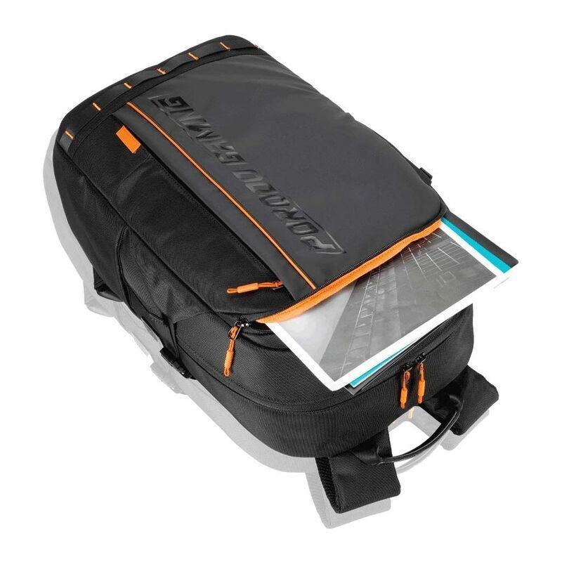Porodo Gaming PU Laptop Backpack with USB-C Port and PS5 Compartment - Black, , large image number 1