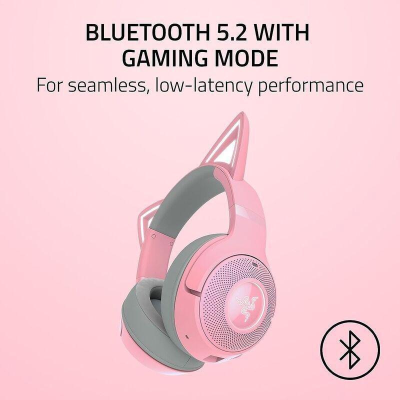 Razer Kraken Kitty V2 BT RGB Headset with Kitty Ears - Quartz, , large image number 5