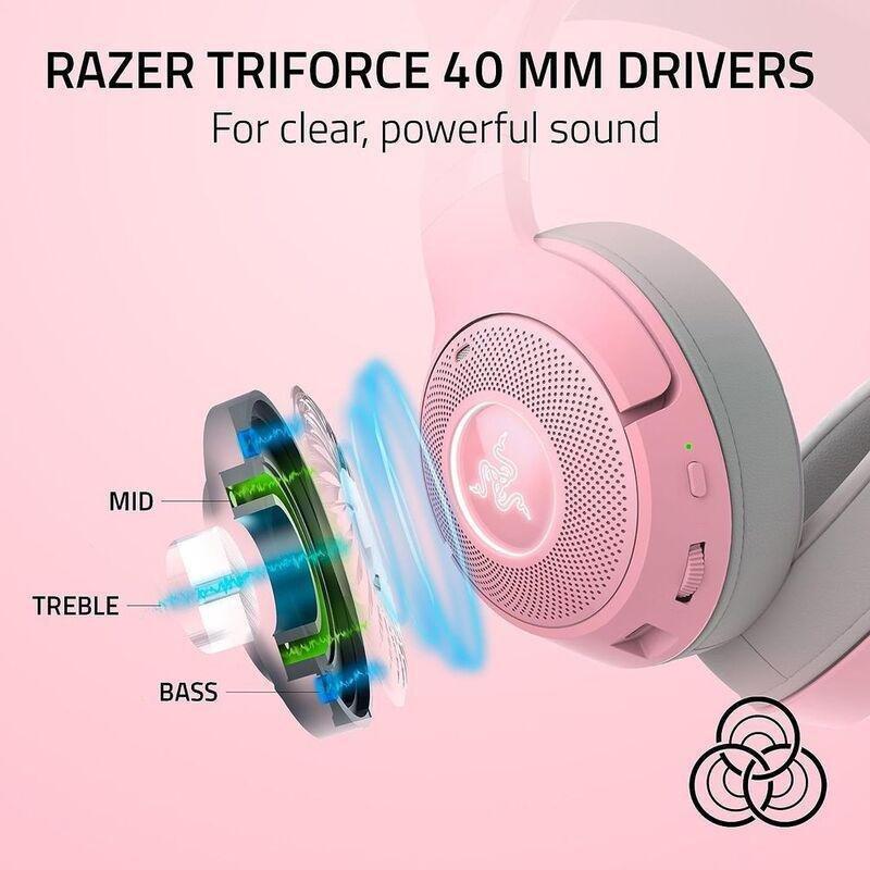 Razer Kraken Kitty V2 BT RGB Headset with Kitty Ears - Quartz, , large image number 6