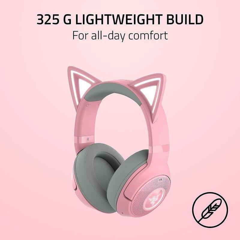 Razer Kraken Kitty V2 BT RGB Headset with Kitty Ears - Quartz, , large image number 8