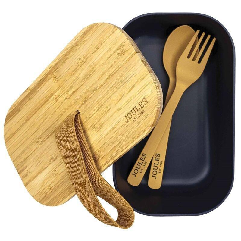Joules Bamboo Lunchbox And Cutlery Set, , large image number 1