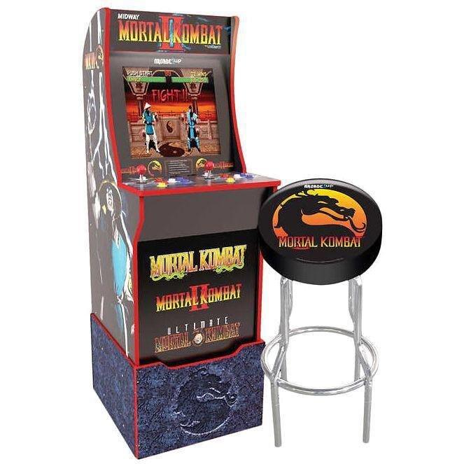 Arcade 1Up Mortal Kombat with Light-Up Marquee/Stool/Riser 57.8-inch, , large image number 0