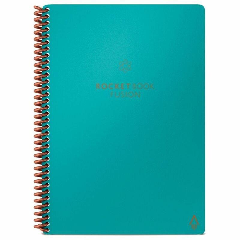 Rocketbook Fusion Executive Reusable Smart Notebook - Neptune Teal (6 x 8.8 Inch), , large image number 0