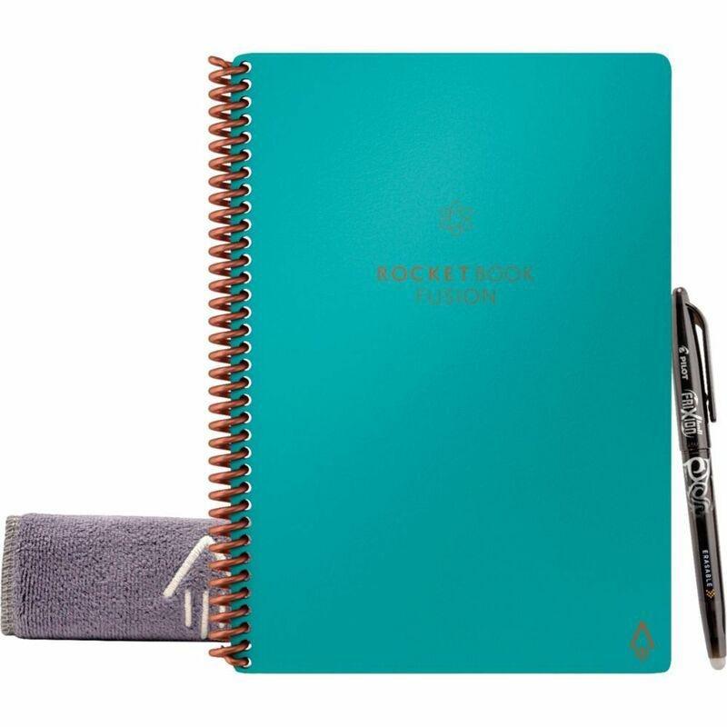 Rocketbook Fusion Executive Reusable Smart Notebook - Neptune Teal (6 x 8.8 Inch), , large image number 4