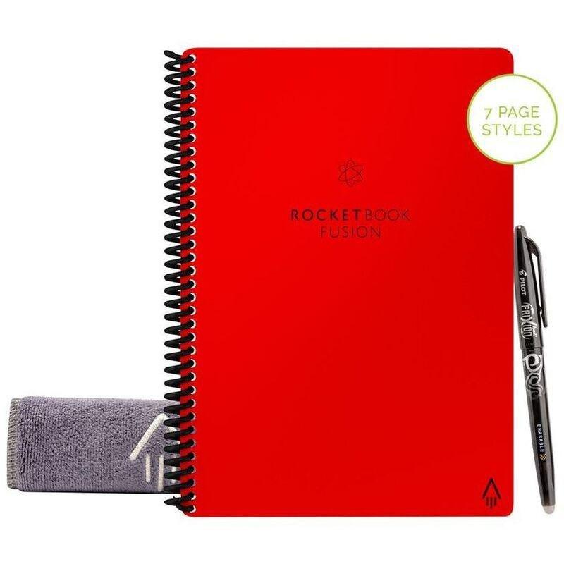 Rocketbook Fusion Executive Reusable Smart Notebook - Atomic Red (6 x 8.8 Inch), , large image number 0