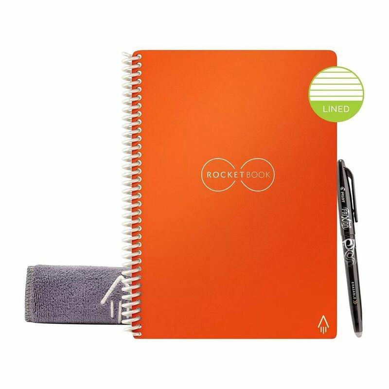 Rocketbook Core Executive Lined Reusable Smart Notebook - Beacon Orange (6 x 8.8 in), , large image number 0