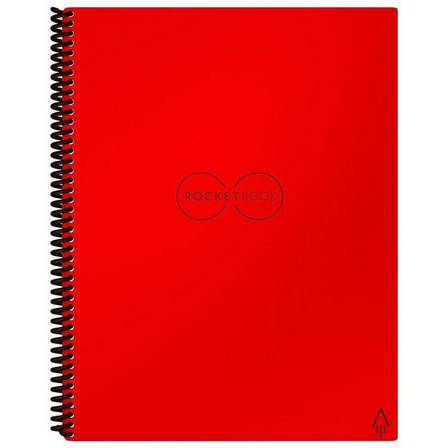 ROCKETBOOK - Rocketbook Core Executive Dot Grid Reusable Smart Notebook - Atomic Red (6 x 8.8 Inch)