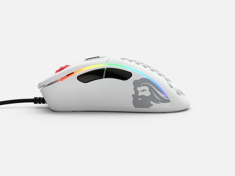 Glorious Model D Minus Matte White Gaming Mouse, , large image number 1