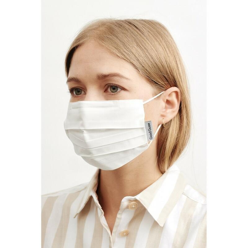 Goodguise Organic + Sustainable Face Masks Ash/Burgundy/Off-White (Pack of 3), , large image number 1