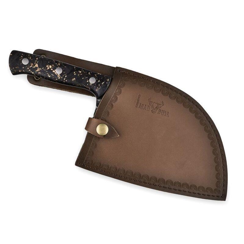 Samura Mad Bull Serbian Stainless Steel Chef’s Knife With Marble Carbon Handle (7.0-Inch/ 180 mm), , large image number 4
