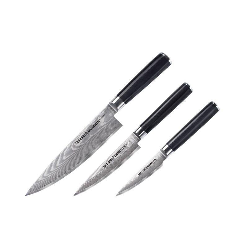 Samura Damascus Stainless Steel Kitchen Knives Set (Set of 3), , large image number 0