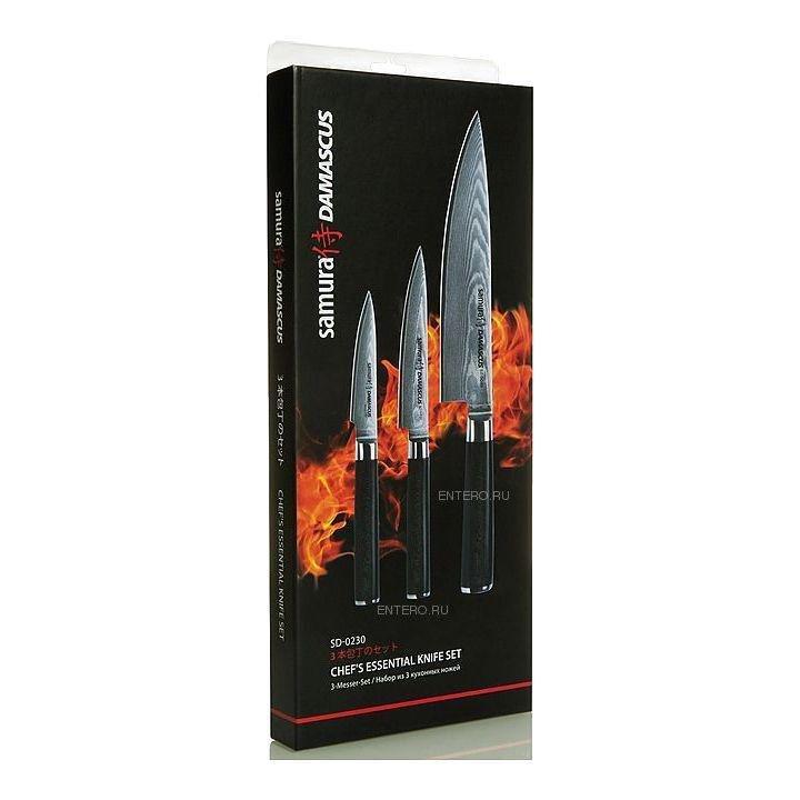 Samura Damascus Stainless Steel Kitchen Knives Set (Set of 3), , large image number 1