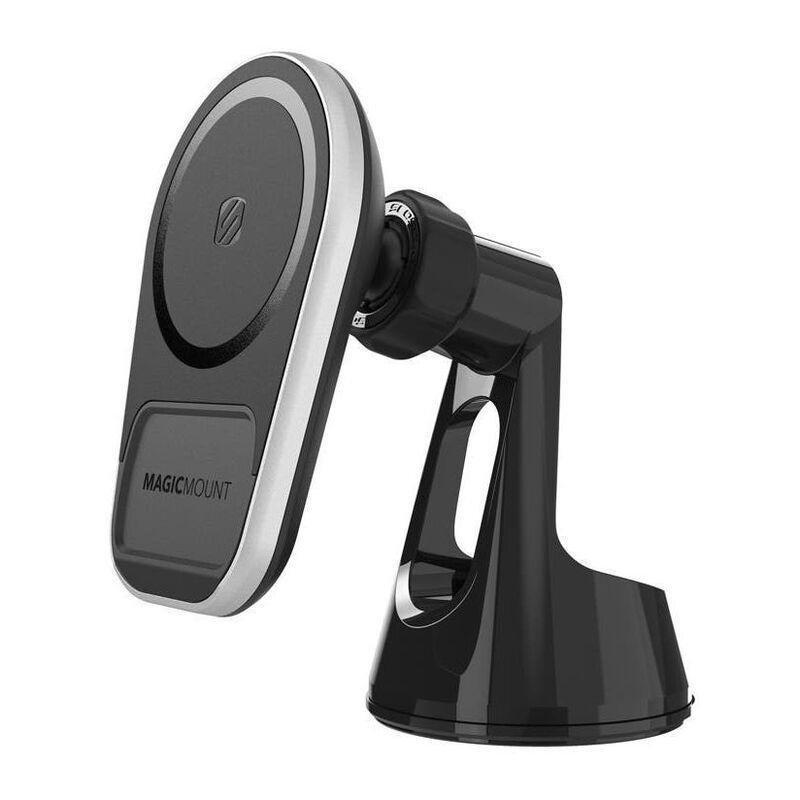 SCOSCHE - Scosche MagicMount Pro Charge5 Window/Dash MagSafe Compatible Magnetic Wireless Charging Phone Mount