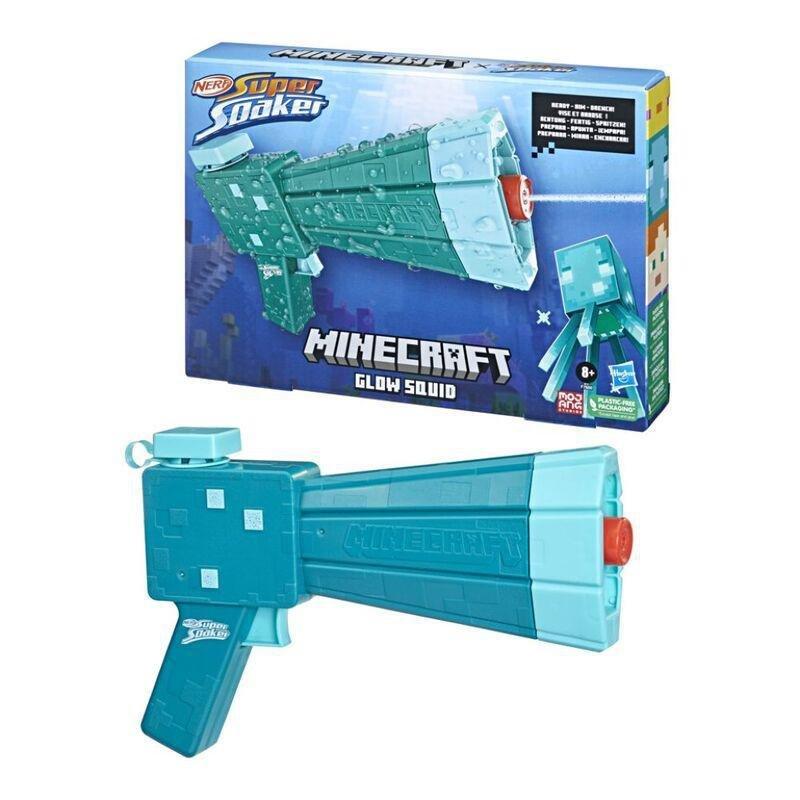 Hasbro Nerf Soa Minecraft Glow Squid, , large image number 1
