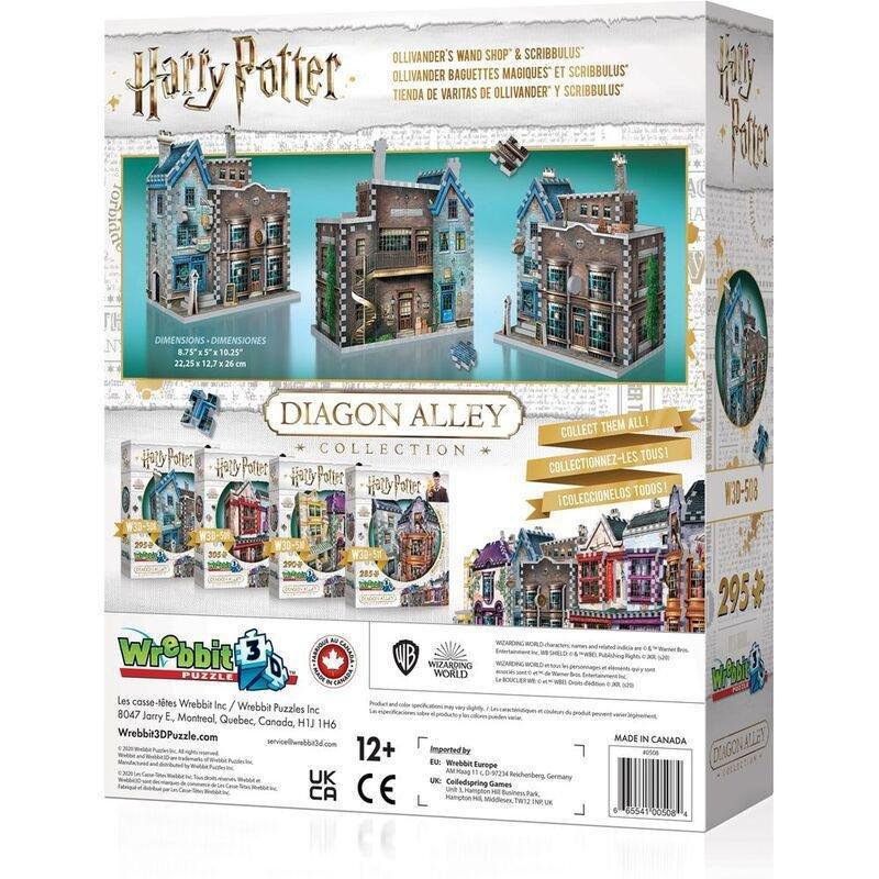 Wrebbit Harry Potter Diagon Alley Collection Ollivander`S Wand Shop & Scribbulus 295 Pcs 3D Puzzle, , large image number 5