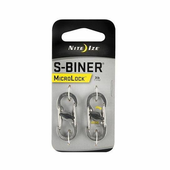 Nite Ize S-Biner Microlock Stainless Steel 2 Pack, , medium