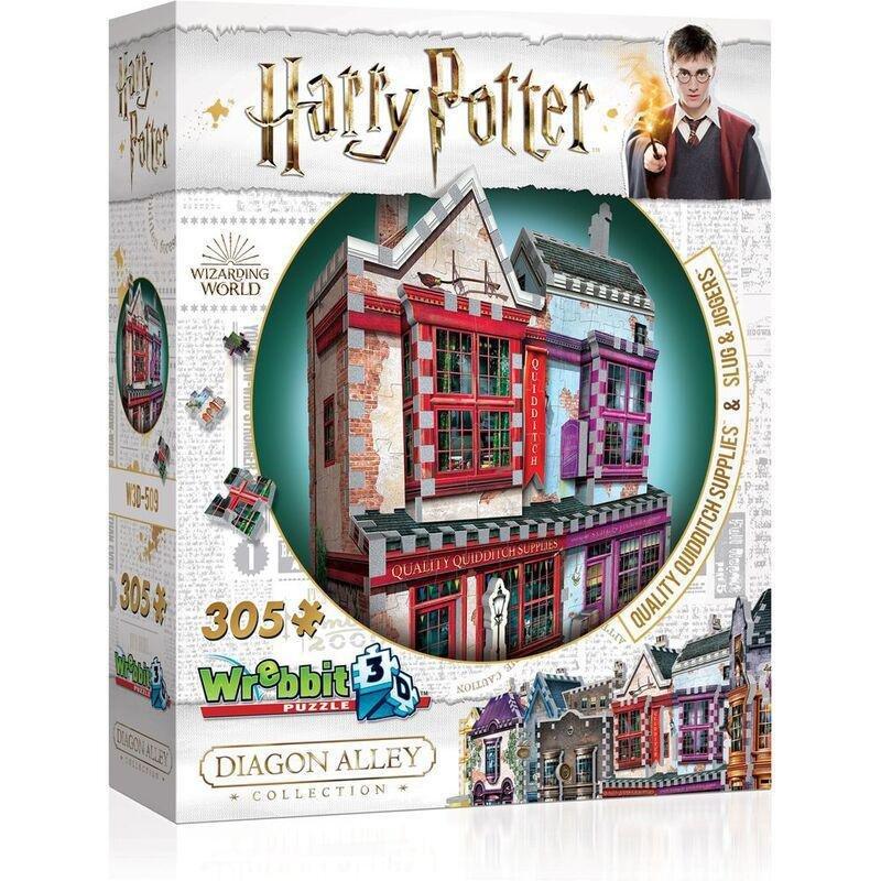 Wrebbit Harry Potter Diagon Alley Collection Quality Quidditch Supplies & Slug & Jiggers 305 Pcs 3D Puzzle, , large image number 5