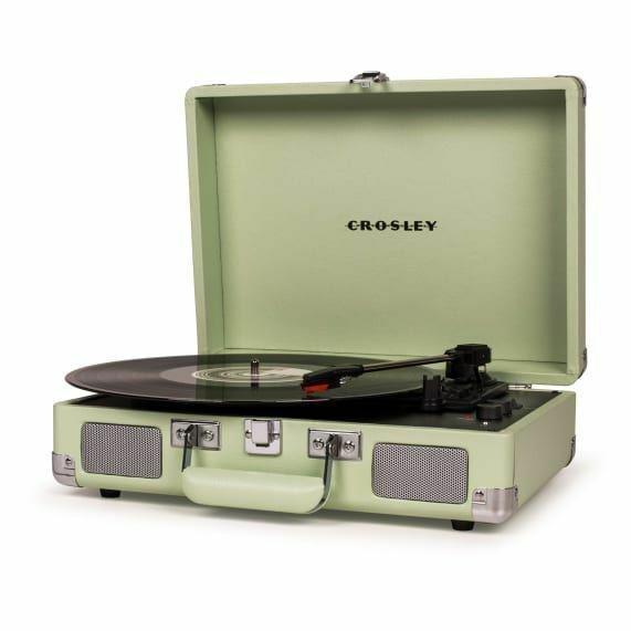 Crosley Cruiser Deluxe Portable Turntable with Built-in Speakers - Mint, , large image number 1