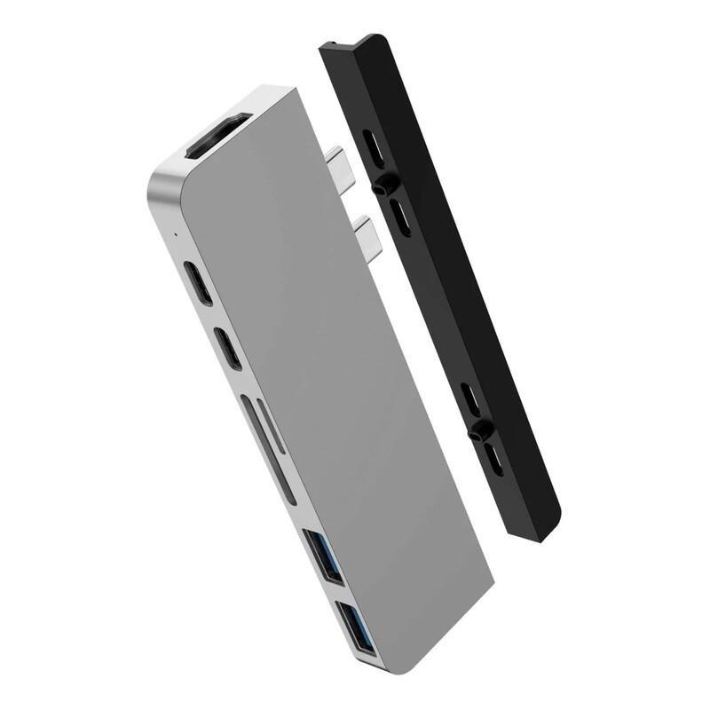Hyper HyperDrive DUO 7-in-2 USB-C Hub - Silver, , large image number 0