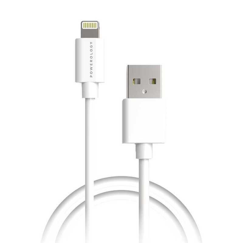 Powerology USB-A to Lightning Cable 3m White, , large image number 0