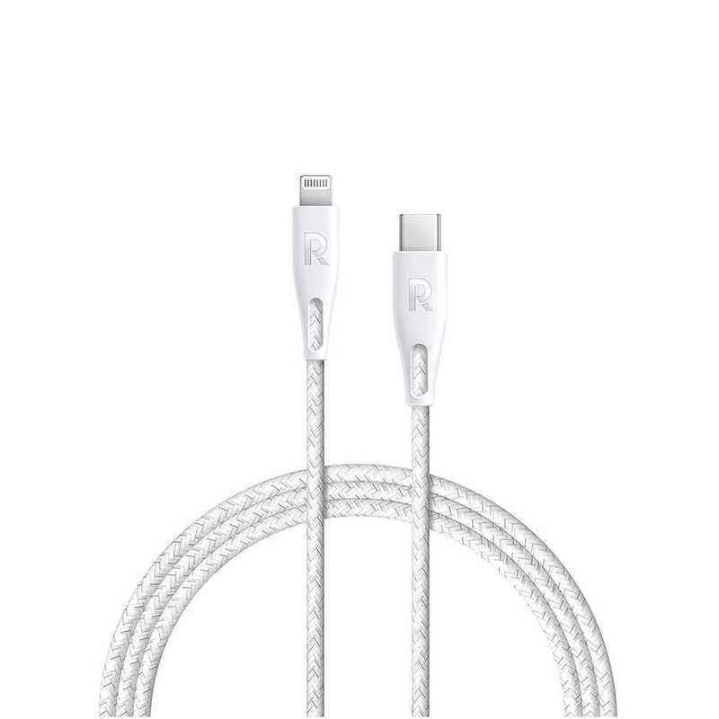 RAVPower Nylon Braided Type-C to Lightning Cable 0.3m White, , large image number 0