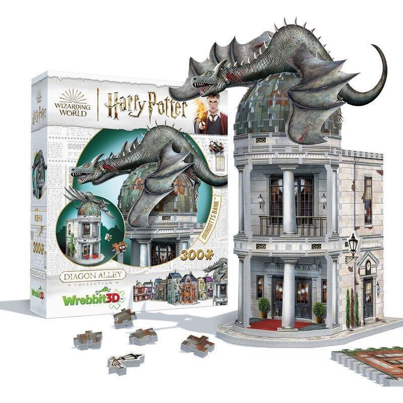 Wrebbit Harry Potter Diagon Alley Collection Gringotts Bank 300 Pcs 3D Puzzle, , large image number 0