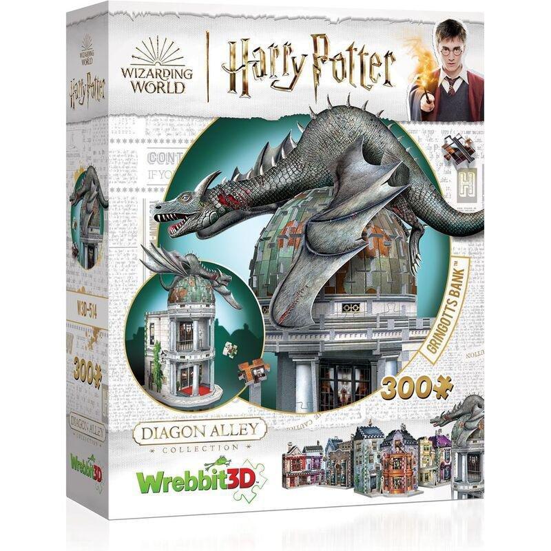 Wrebbit Harry Potter Diagon Alley Collection Gringotts Bank 300 Pcs 3D Puzzle, , large image number 1