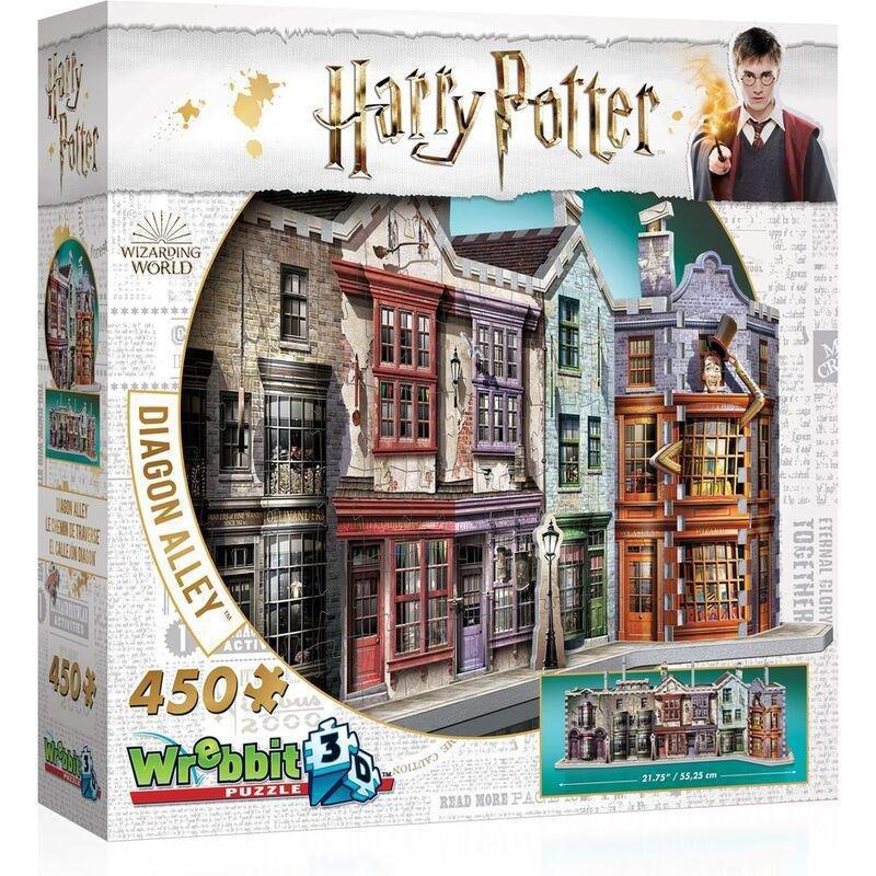 Wrebbit Harry Potter Hogwarts Diagon Alley 450 Pcs 3D Puzzle, , large image number 3