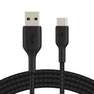 Belkin BOOST CHARGE Braided USB-C to USB-A Cable 2m Black