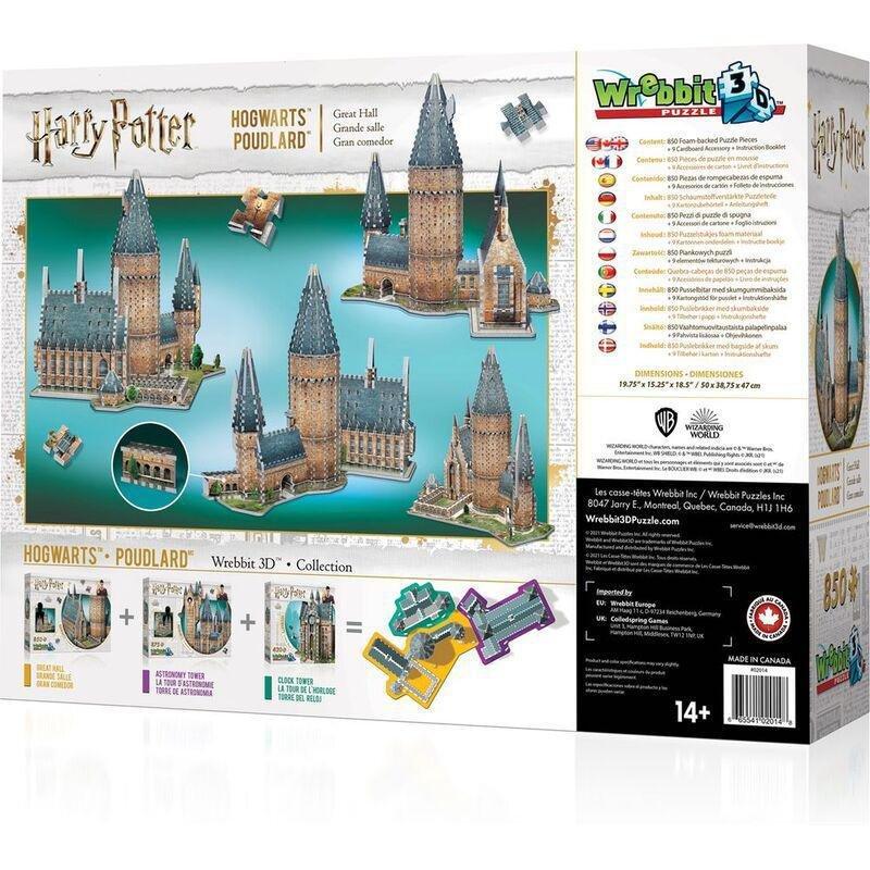 Wrebbit Harry Potter Hogwarts Great Hall 850 Pcs 3D Puzzle, , large image number 5