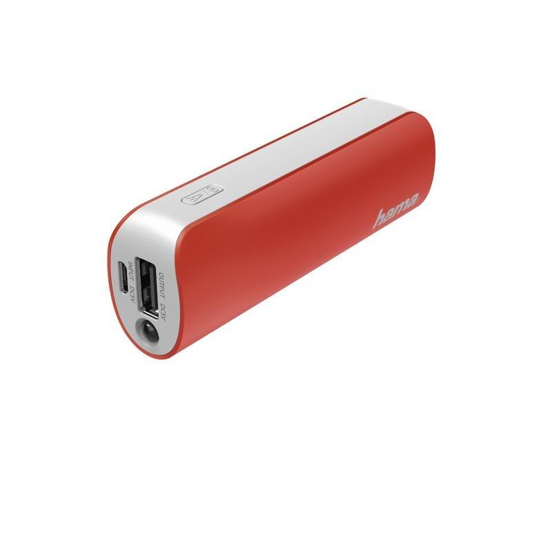 Hama Pipe Power Pack 2600mAh Red/Grey, , large image number 0