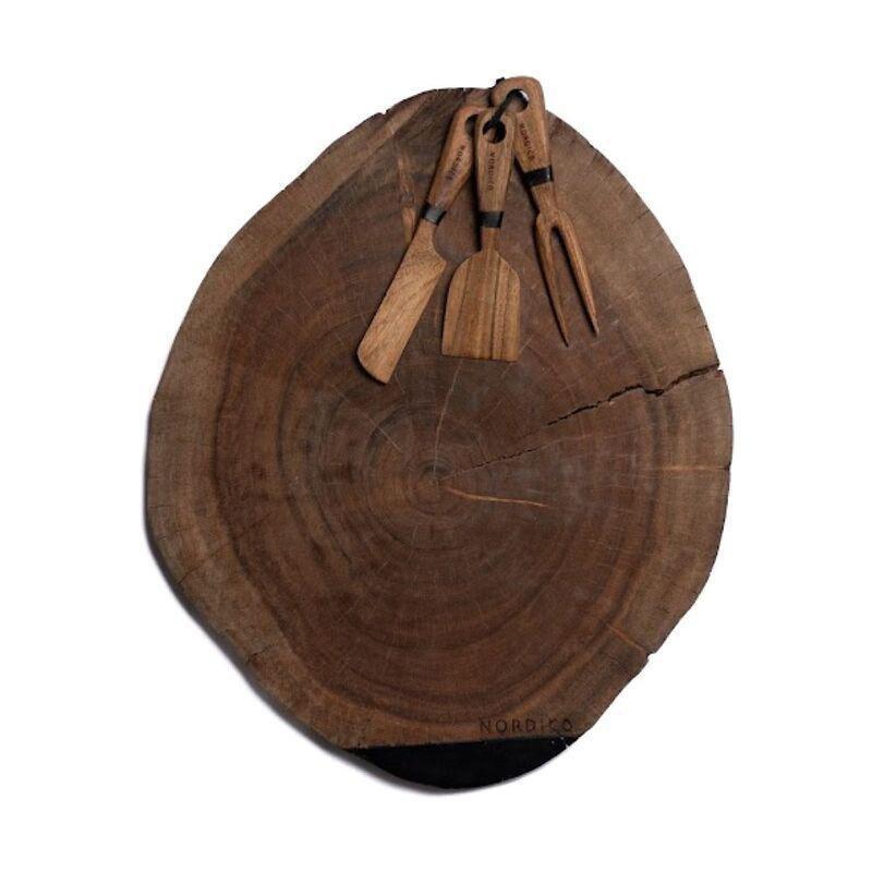 Nordico Irregular Wooden Cheese Board Acacia | Cutting Board | 35 X 2.5 Cm, , medium