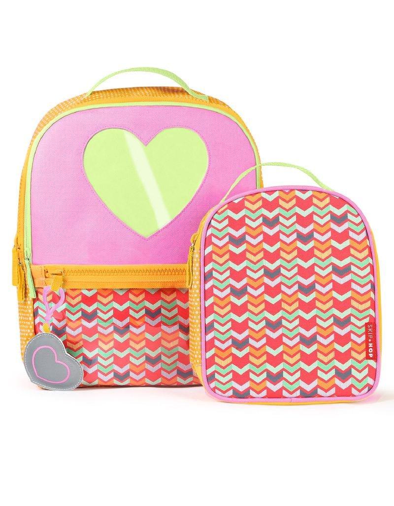 Skip Hop Forget Me Not Heart Kids Backpack & Lunch Bag, , large image number 2