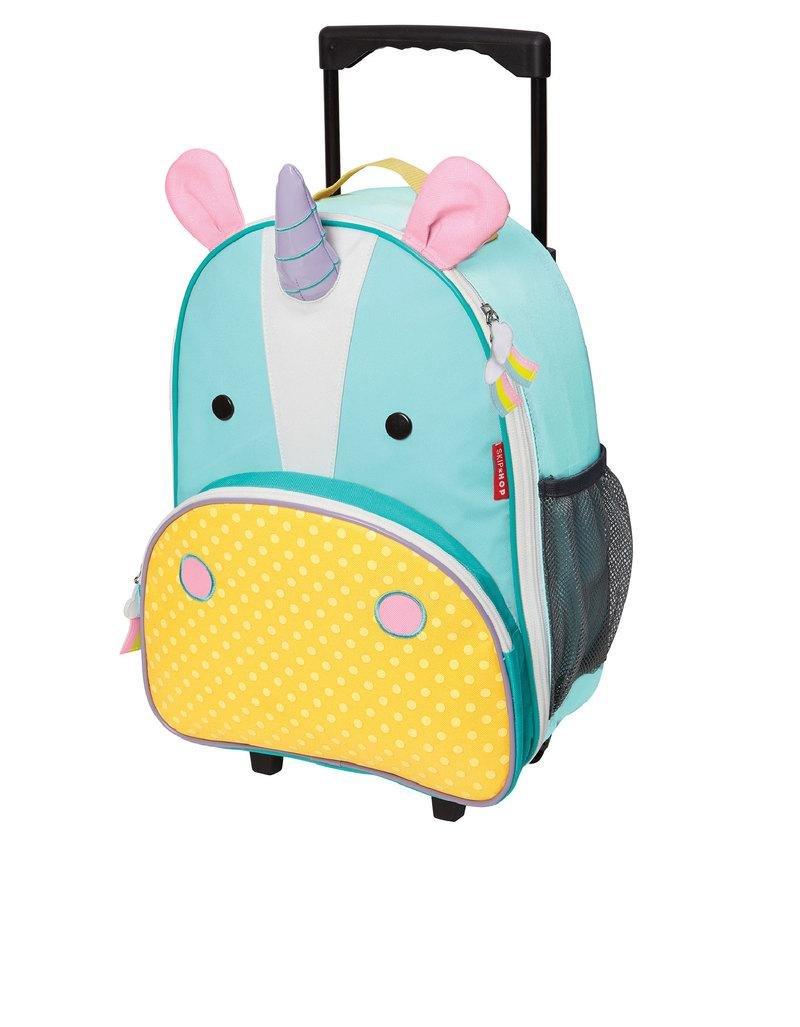 Skip Hop Zoo Kids Rolling Luggage Unicorn, , large image number 0