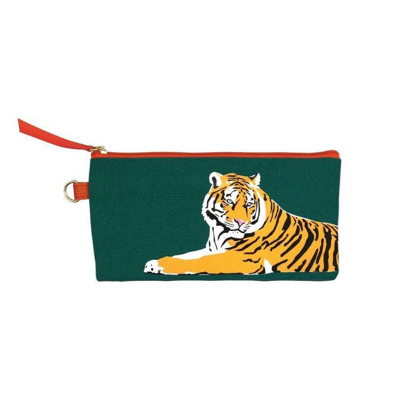 Emily Brooks Cotton Pouches Tiger (Set of 2), , large image number 1