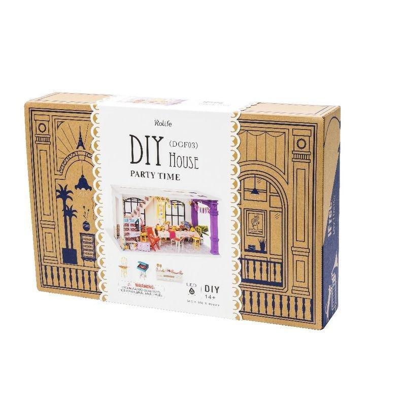 Robotime Party Time Dyi Dollhouse Kit, , large image number 0