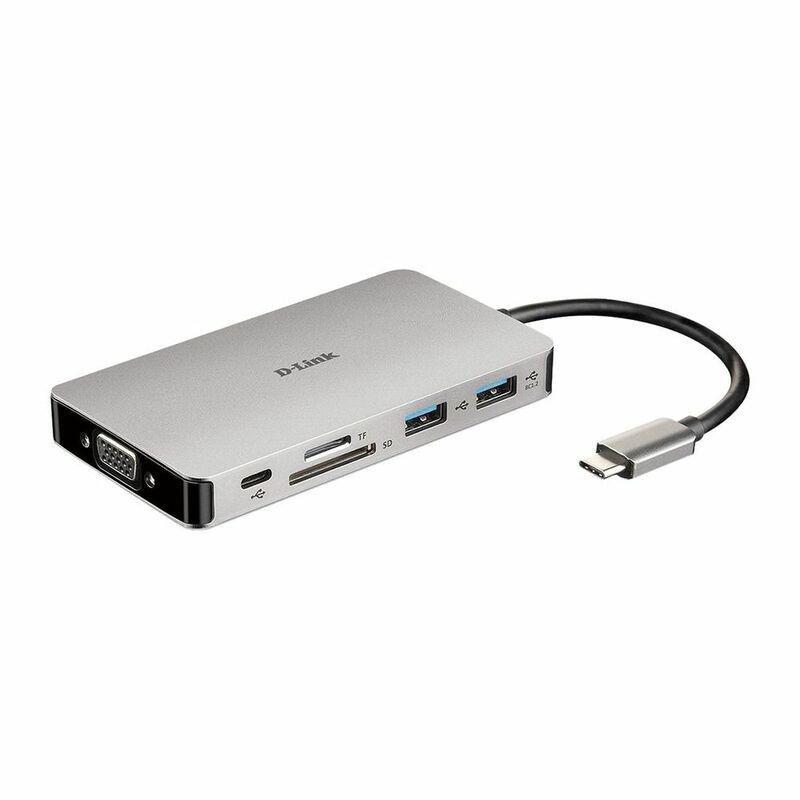 D-Link DUBM910 9-In-1 USB-C Hub HDMI/VGA/Ethernet Card, , large image number 0