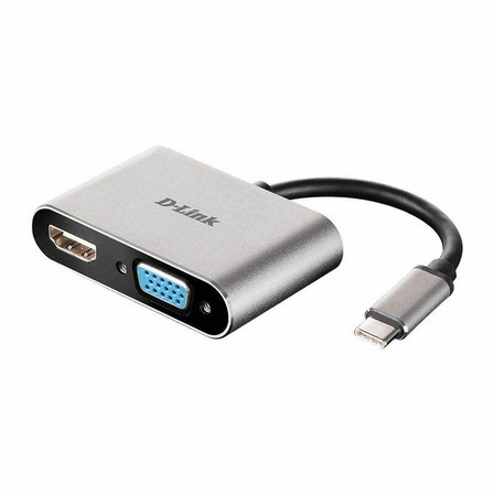 D-LINK - D-Link DUBV210 USB-C to HDMI/VGA Adapter