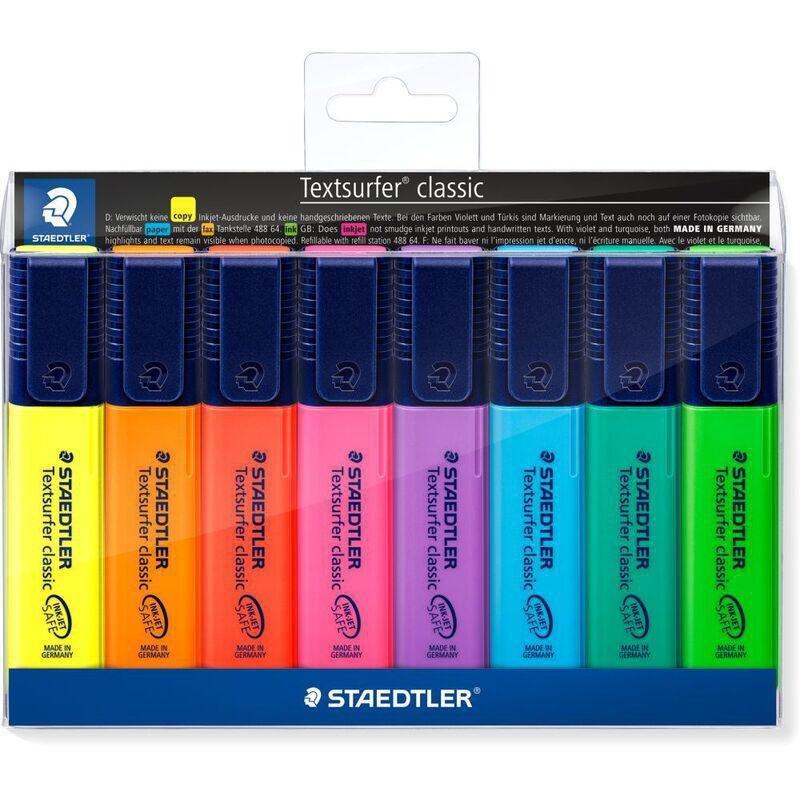 Staedtler Textsurfer Classic Highlighters Set Of 8, , large image number 0
