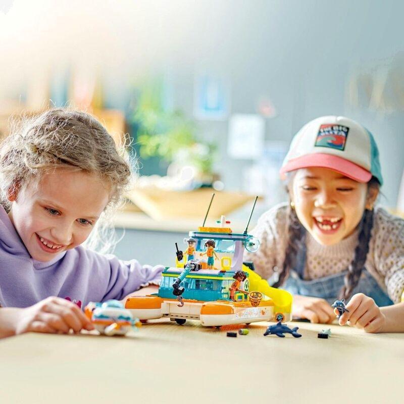 LEGO Friends Sea Rescue Boat Building Set 41734 (717 Pieces), , large image number 1