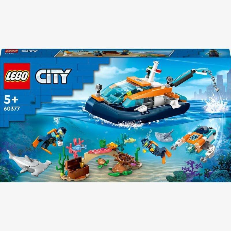 LEGO City Explorer Diving Boat Building Set 60377 (182 Pieces), , large image number 5