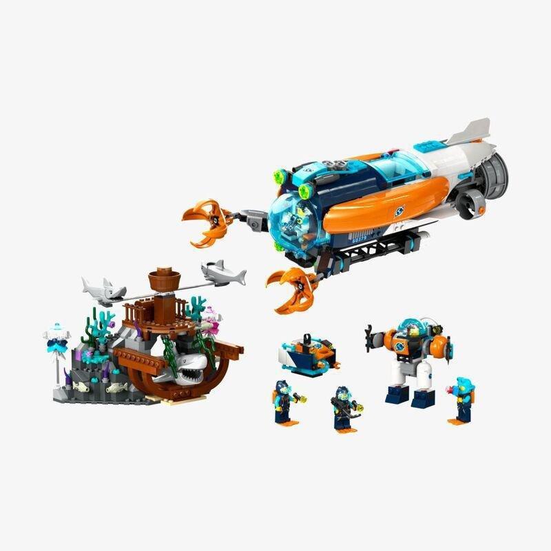 LEGO City Deep-Sea Explorer Submarine Building Set 60379 (842 Pieces), , large image number 4