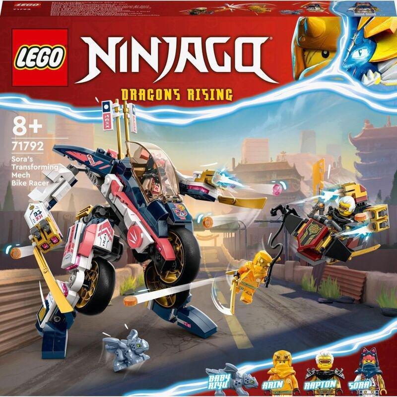 LEGO Ninjago Sora's Transforming Mech Bike Racer Building Set 71792 (384 Pieces), , large image number 5