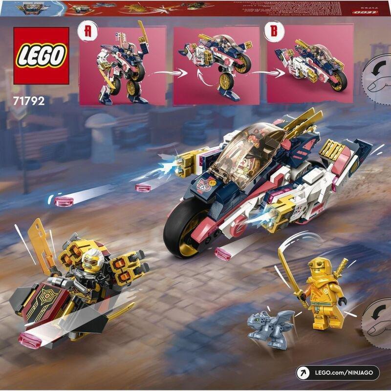 LEGO Ninjago Sora's Transforming Mech Bike Racer Building Set 71792 (384 Pieces), , large image number 6