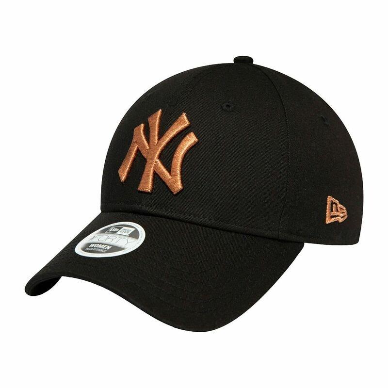 New Era Metallic Logo NY Yankees Women's Cap Black, , large image number 0