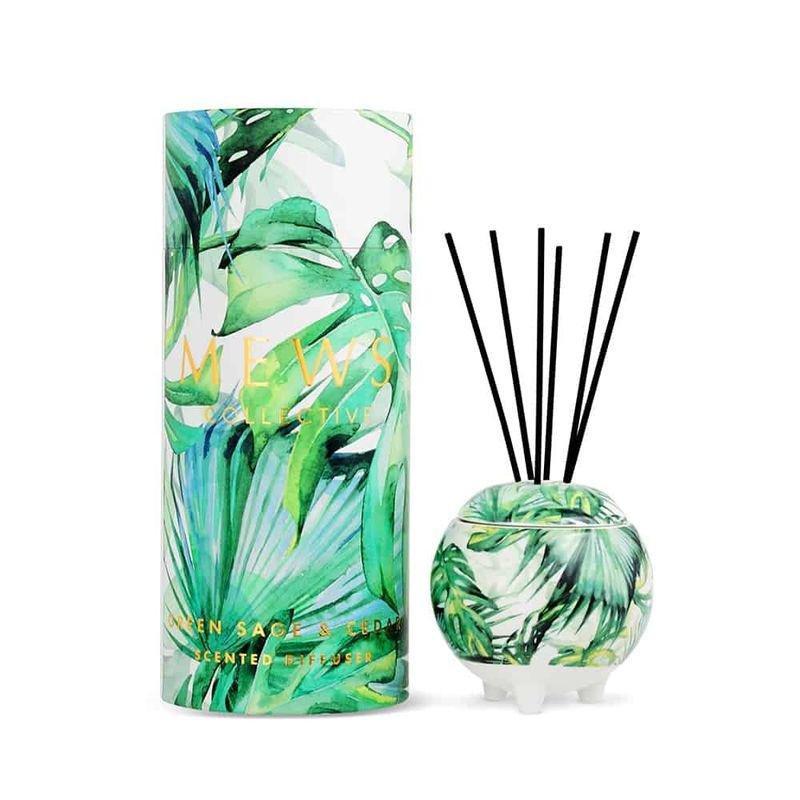 Mews Green Sage & Cedar Mini Scented Diffuser 100ml, , large image number 0