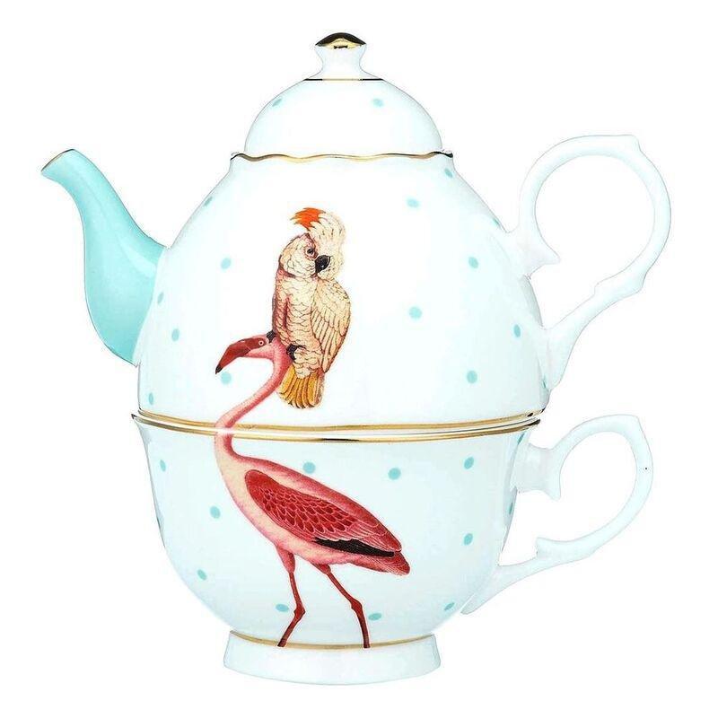 Yvonne Ellen Tea For One Flamingo, , large image number 0