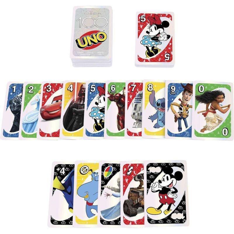 UNO Disney 100 Card Game HPW21, , large image number 3